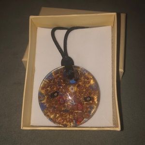 Murano glass cord necklace